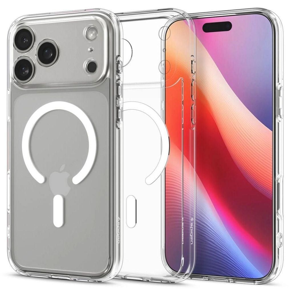 Spigen Ultra Hybrid (MagFit), Cover, Apple, iPhone 17 Pro, 16 cm (6.3"), Transparent, Weiß
