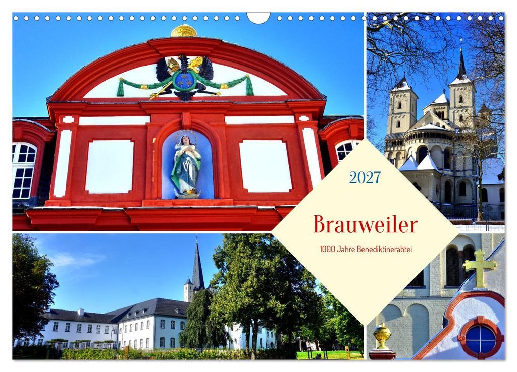 Brauweiler - 1000 Jahre Benediktinerabtei (Wandkalender 2027 DIN A3 quer), CALVENDO Monatskalender