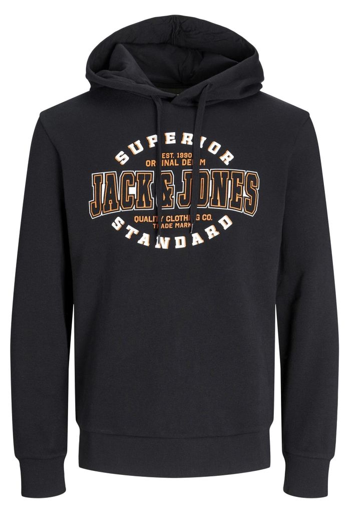 JACK & JONES JJELOGO, felpa con cappuccio, 2 colori, taglia Immagine del prodotto 