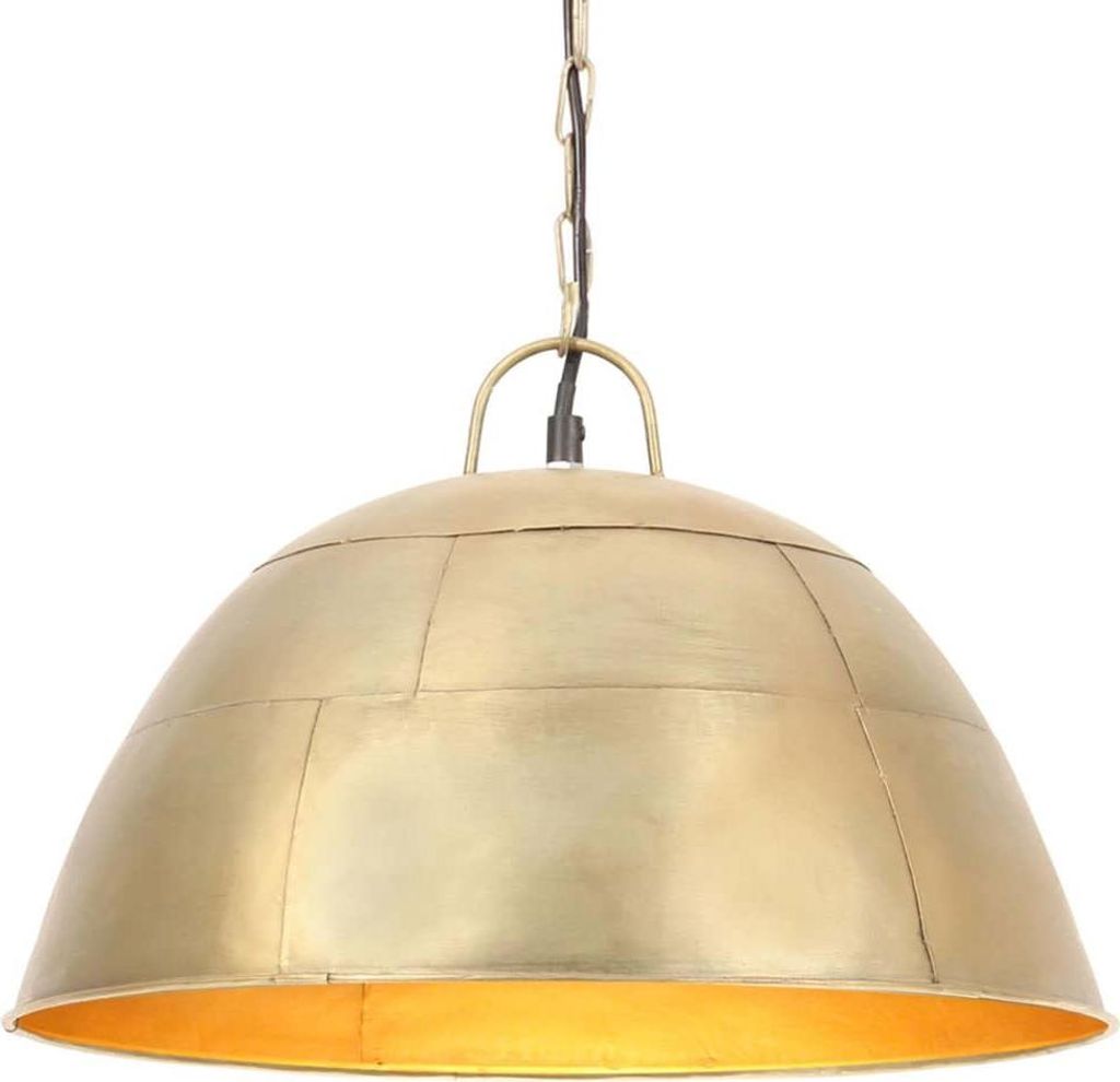 vidaXL Hängelampe Vintage Industriestil 25 W Messing Rund 41 cm E27