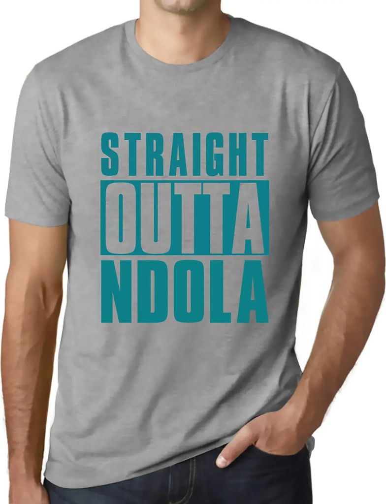 Herren Grafik T-Shirt Direkt aus der Ndola – Straight Outta Ndola – Öko-Verantwortlich Vintage Jahrgang Kurzarm Lustige Druck Geburtstag Gesch...