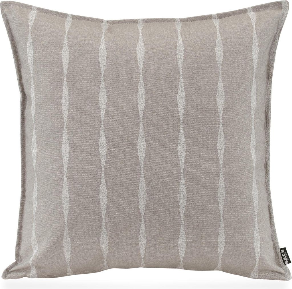 H.O.C.K. Loana Outdoor Wendekissen 50x50cm mit Biese col. 97 hellgrau stone grau sunny