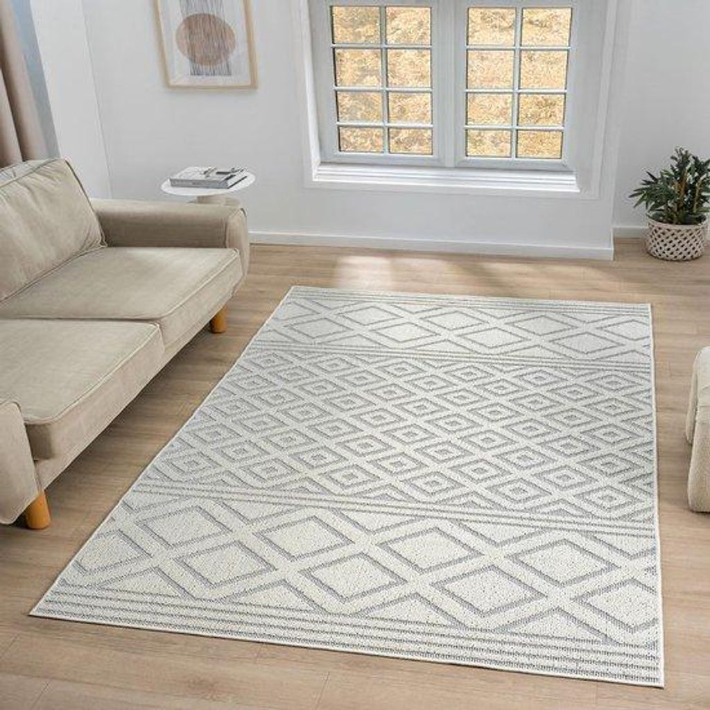Boho-stijl vloerkleed hoogpolig wasbaar voor moderne woonruimtes