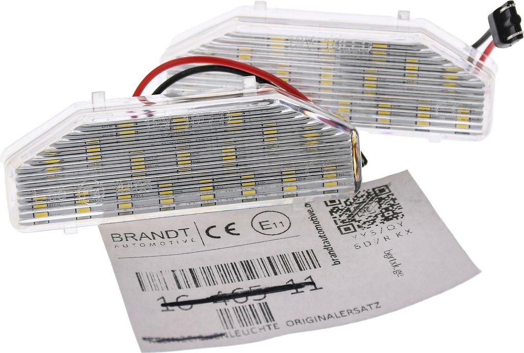 BRANDT AUTOMOTIVE Kennzeichenleuchten LED kompatibel mit Mazda 6 II GH 07-12 RX-8 I SE3P 04-12