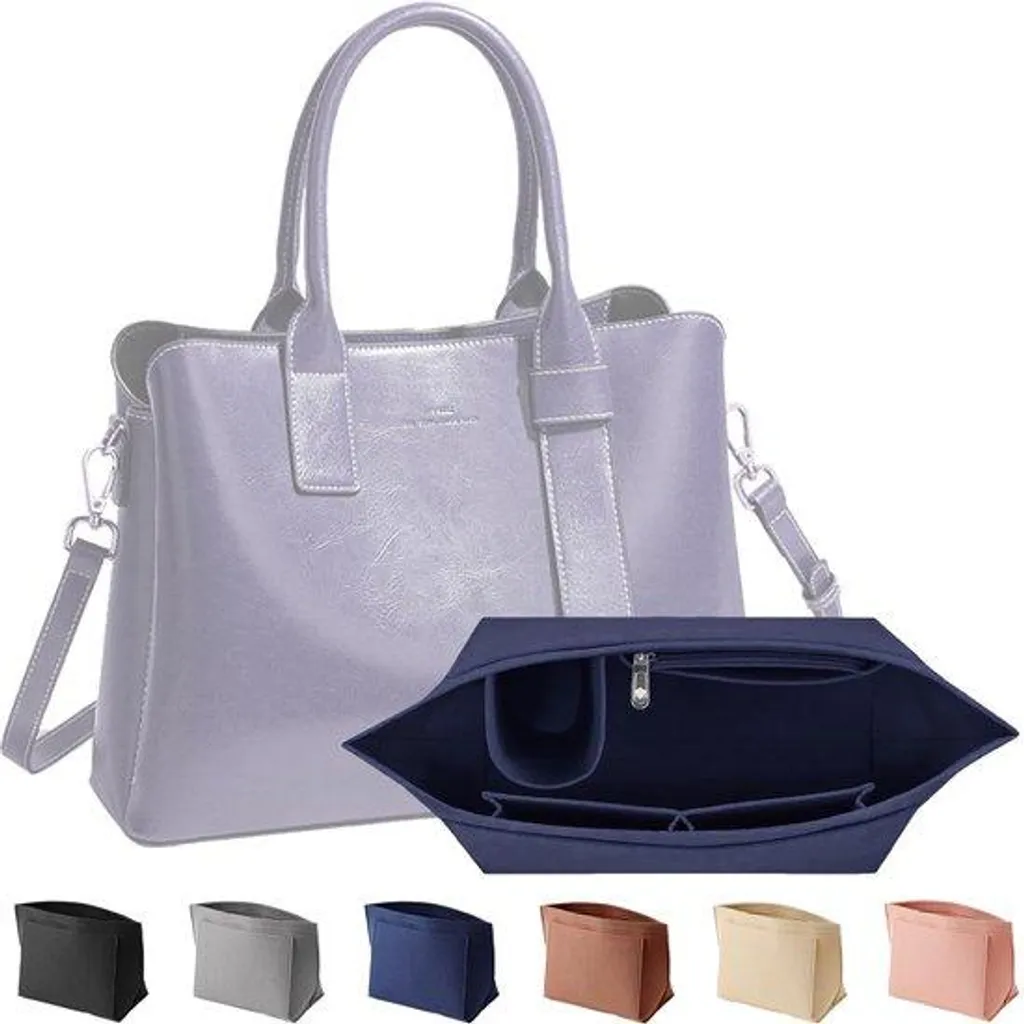 Organiseur de voyage bleu marine fini le désordre avec ce sac fourrure