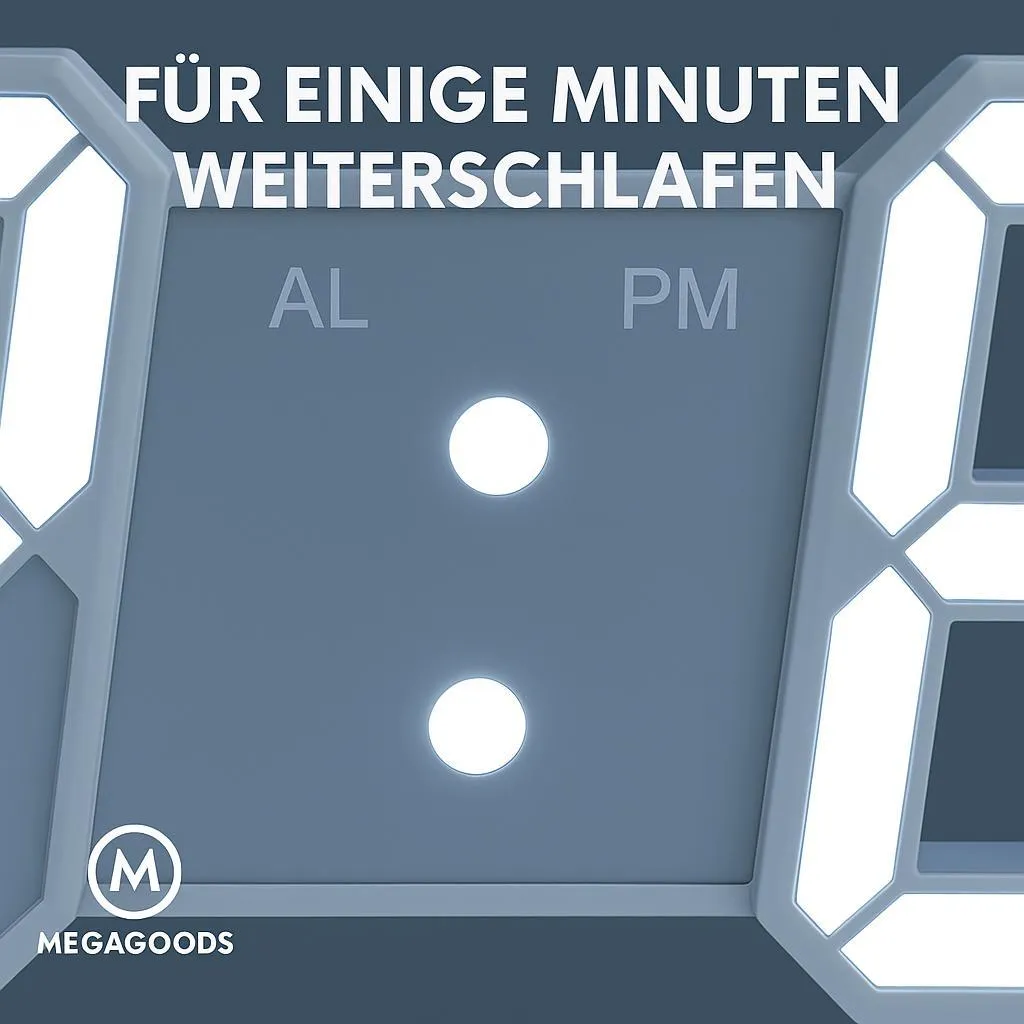 Horloge digitale murale LED 3D à intensité variable et mode nuit noir - 3