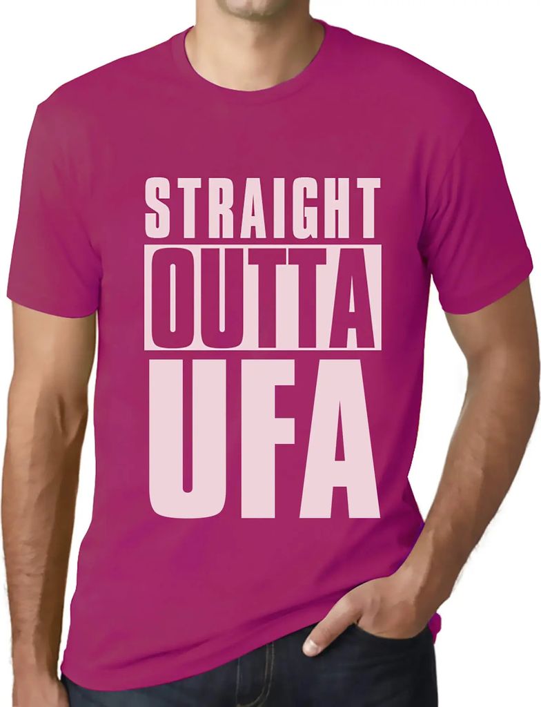 Herren Grafik T-Shirt Direkt aus der ufa – Straight Outta Ufa – Öko-Verantwortlich Vintage Jahrgang Kurzarm Lustige Druck Geburtstag Geschenk ...