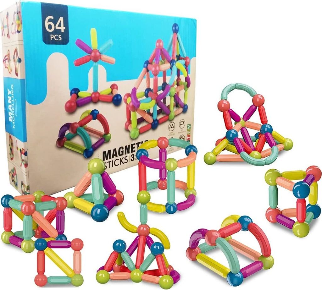 Super Magnetic - Große Magnetblöcke 64 3+