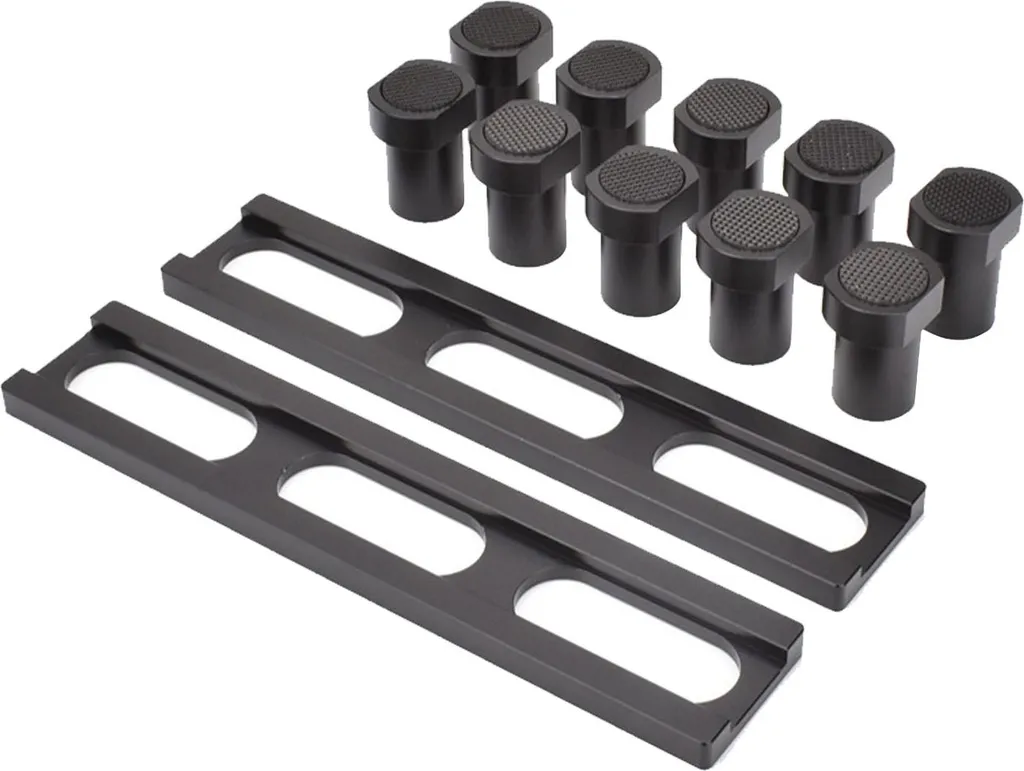 Lot de 10 butées de rabotage 20 mm pour établis en bois et établis MFT