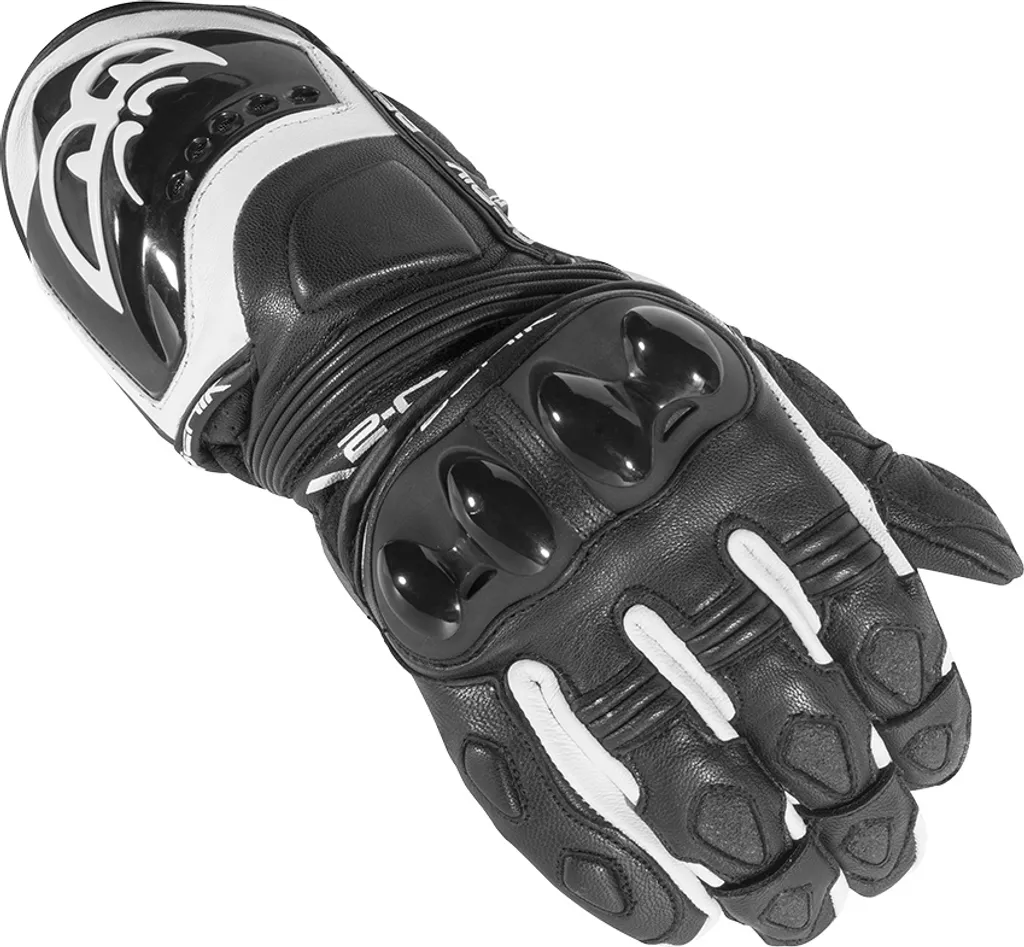 Guanti Berik Spa Nero Bianco XS: Massima Protezione in Pista