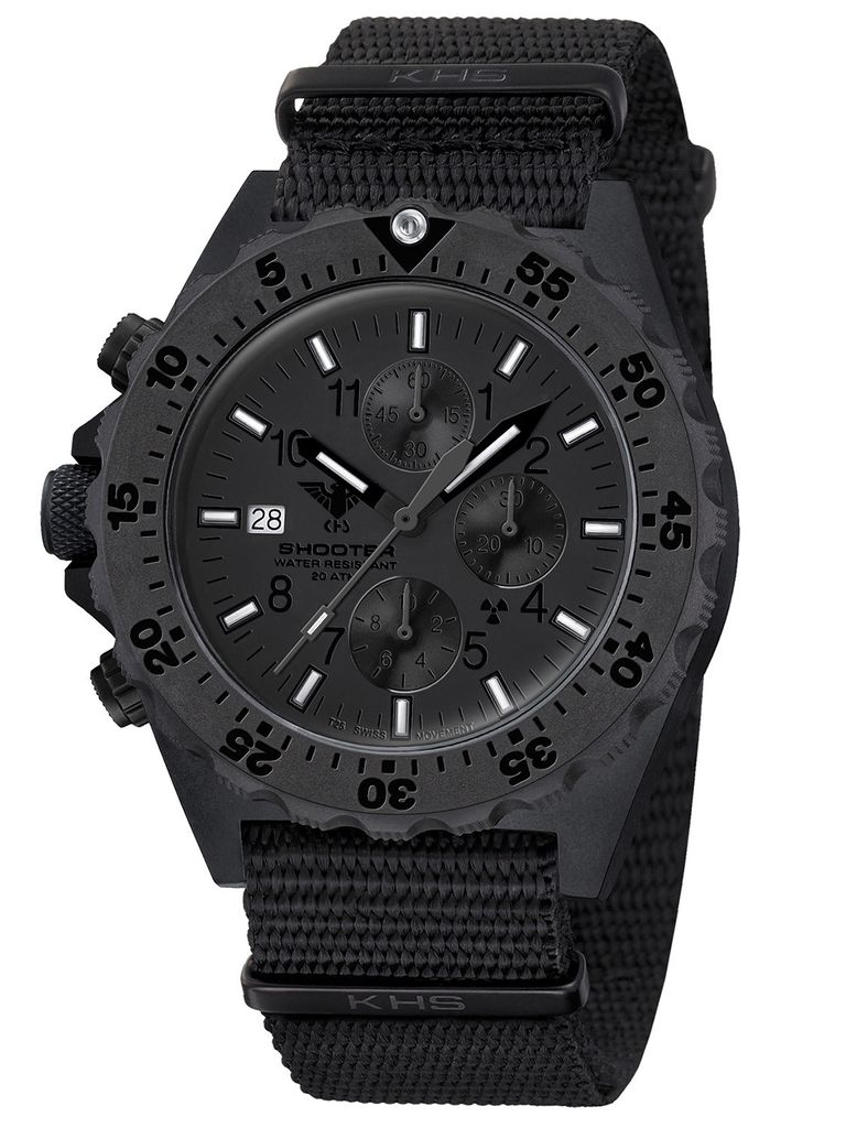 KHS SH2CXTOT.NB Herren-Armbanduhr Shooter MKII Chronograph XTAC