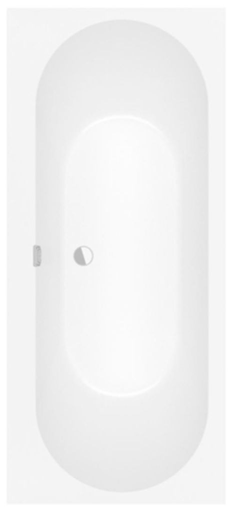 Villeroy & Boch Oberon 2.0 Duo rechteckige Badewanne, Einbau, 1700x750x485mm, UBQ170OBR2DV-RW