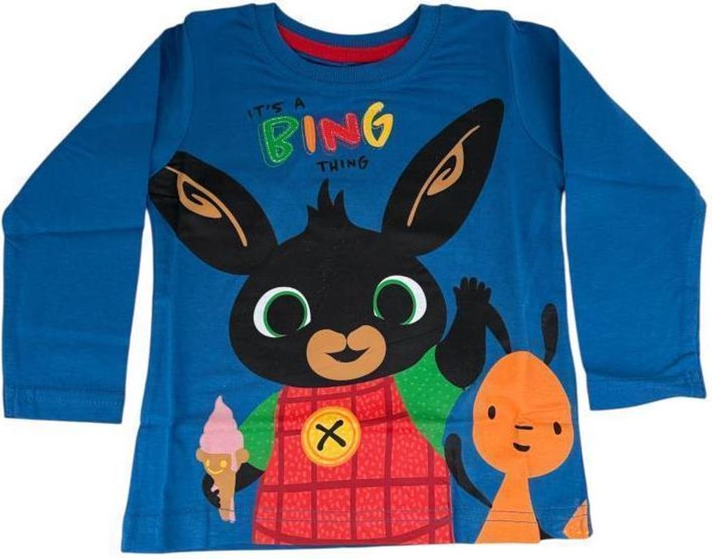 Langärmeliges Shirt für Jungen | Bing | Grau oder Blau | blau,110