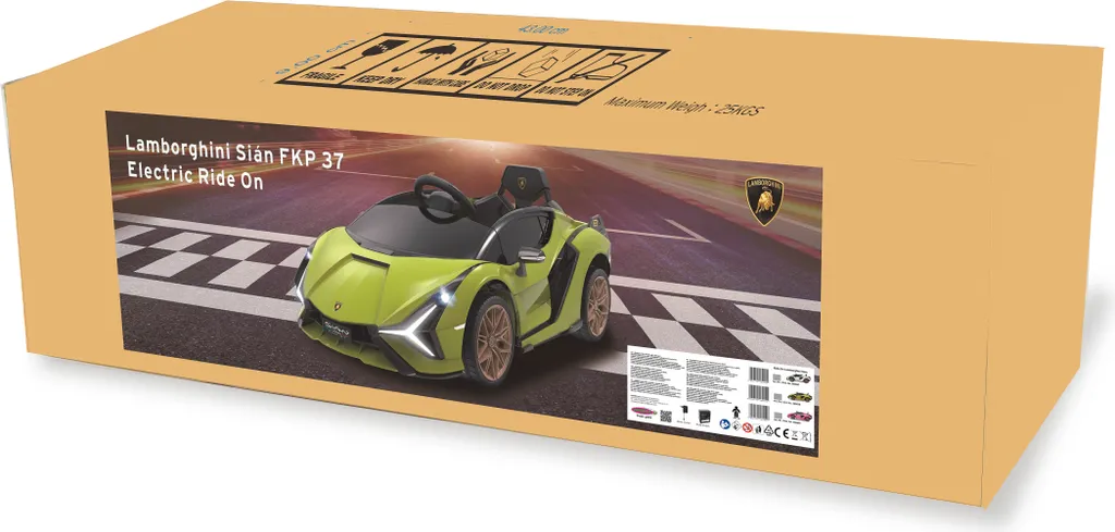 Lamborghini Enfant 12V Vert FKP 37 : Cadeau Idéal pour Jouer Dehors - 9