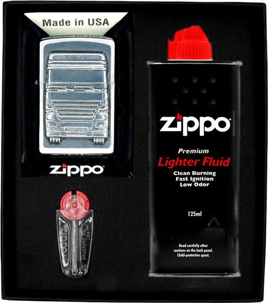 ZIPPO Feuerzeug KING OF THE ROAD Geschenkset Nr. 1
