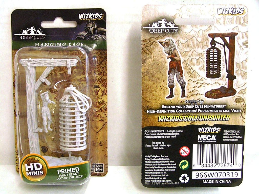 WizKids Deep Cuts – Unbemalte Miniaturen – Hängender Käfig
