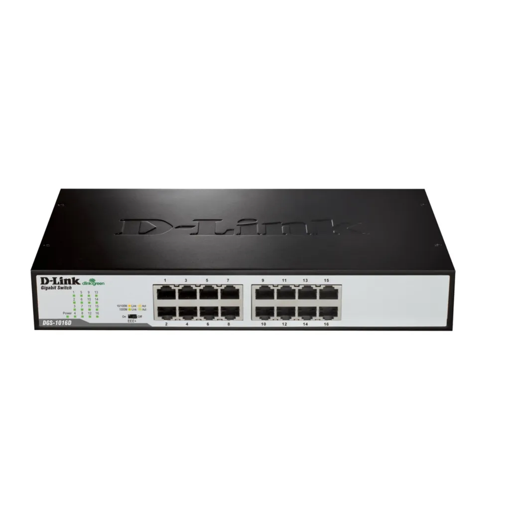 Switch Ethernet Gigabit 16 ports D-Link DGS-1016D boîtier métal robuste