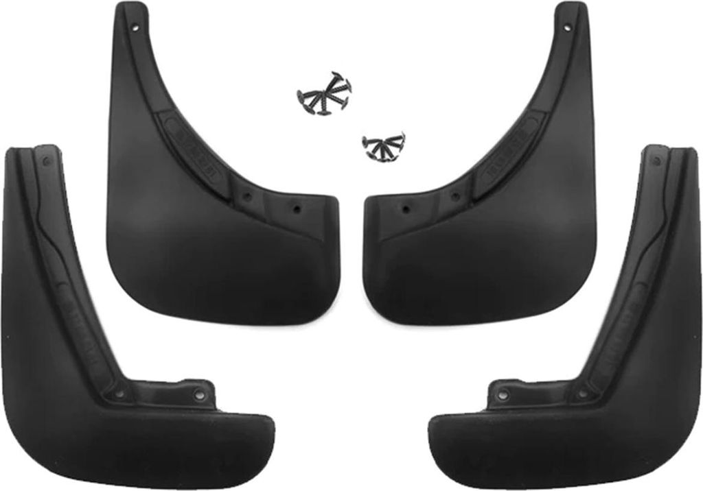 Schmutzfänger Kotflügel für Fiat 500 & 500C Typ 312 2007-2025 ABS Schwarz 4x