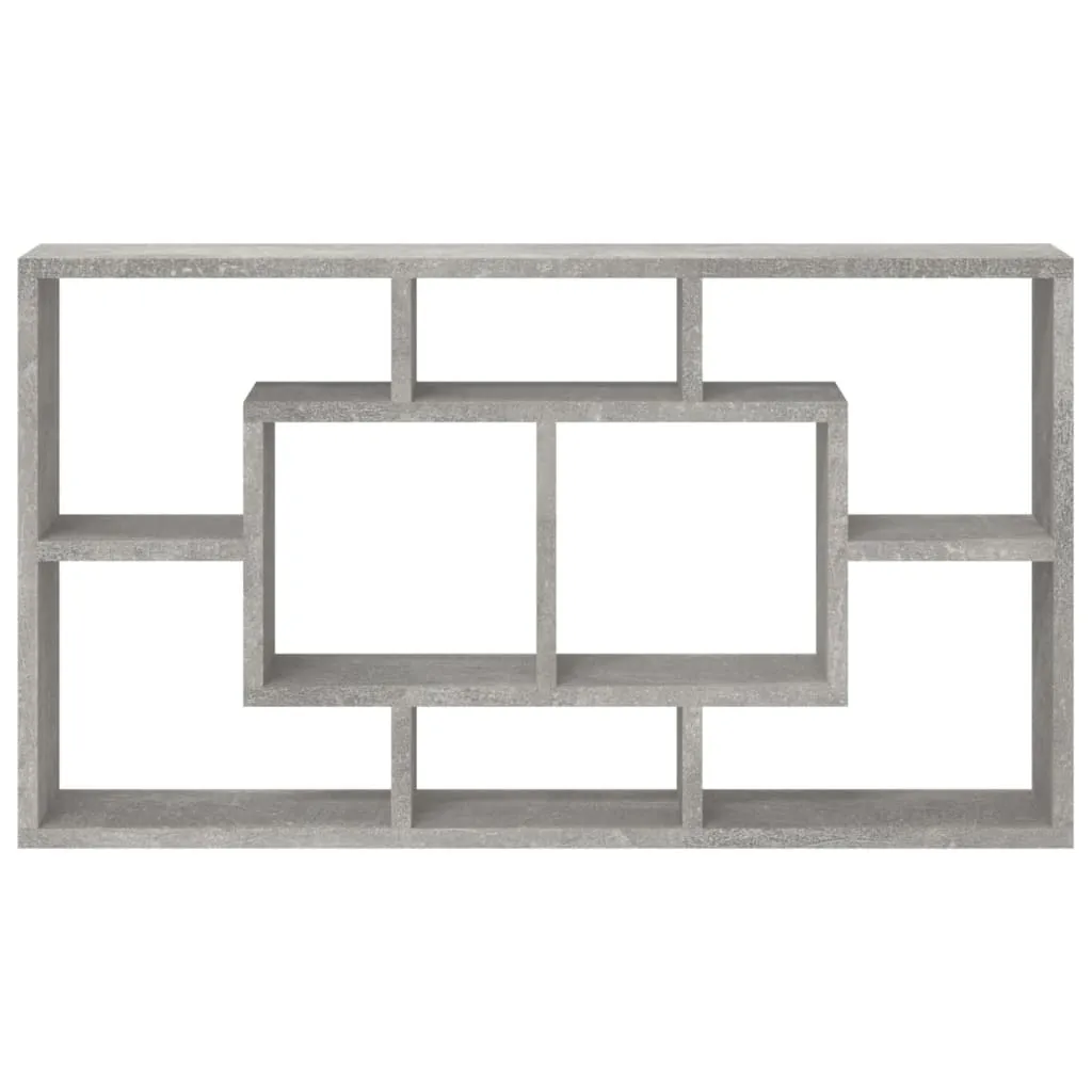 Maison Exclusive - Scaffale a muro con 8 ripiani Grigio cemento - 4