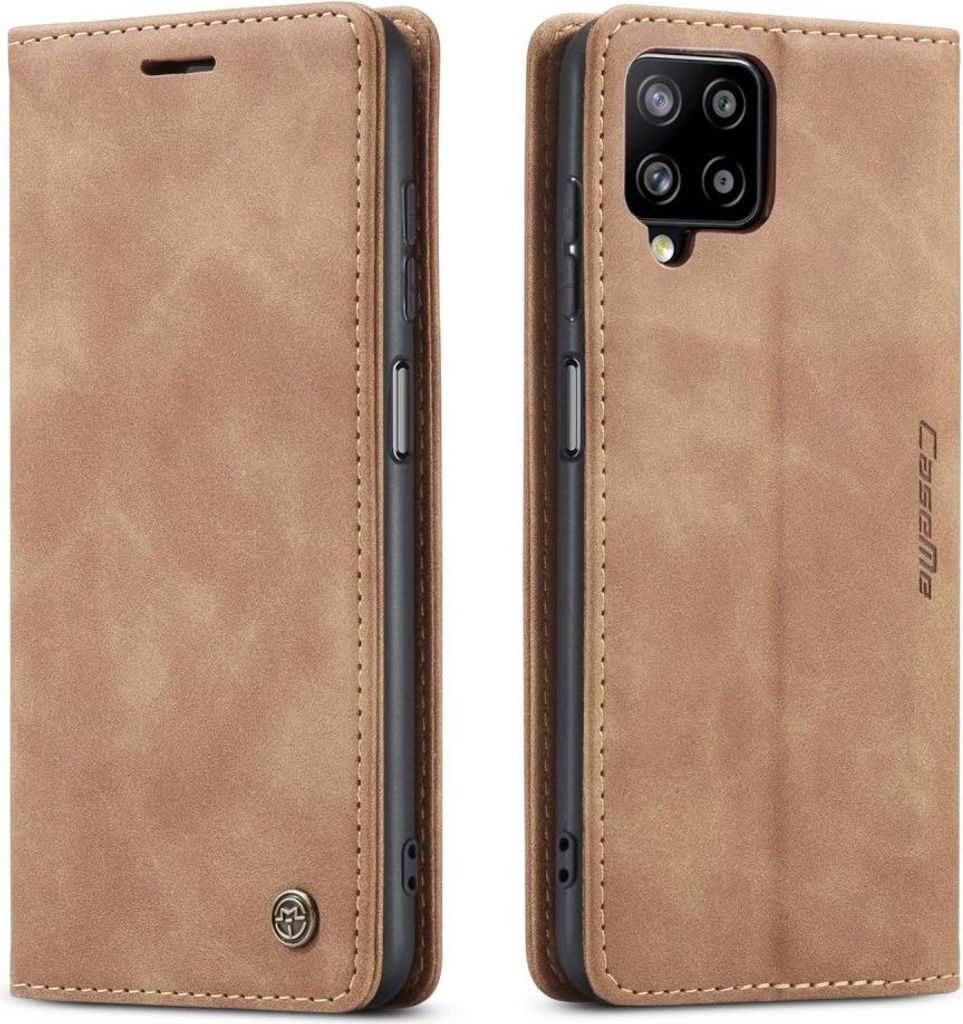 Samsung Galaxy A12 Hülle - CaseMe 013 Klapphülle - Braun