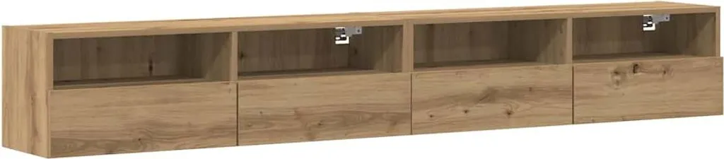 Maison Exclusive - Mobile TV 2 pezzi in rovere Artisan 100 x 30 x 30 cm - 2