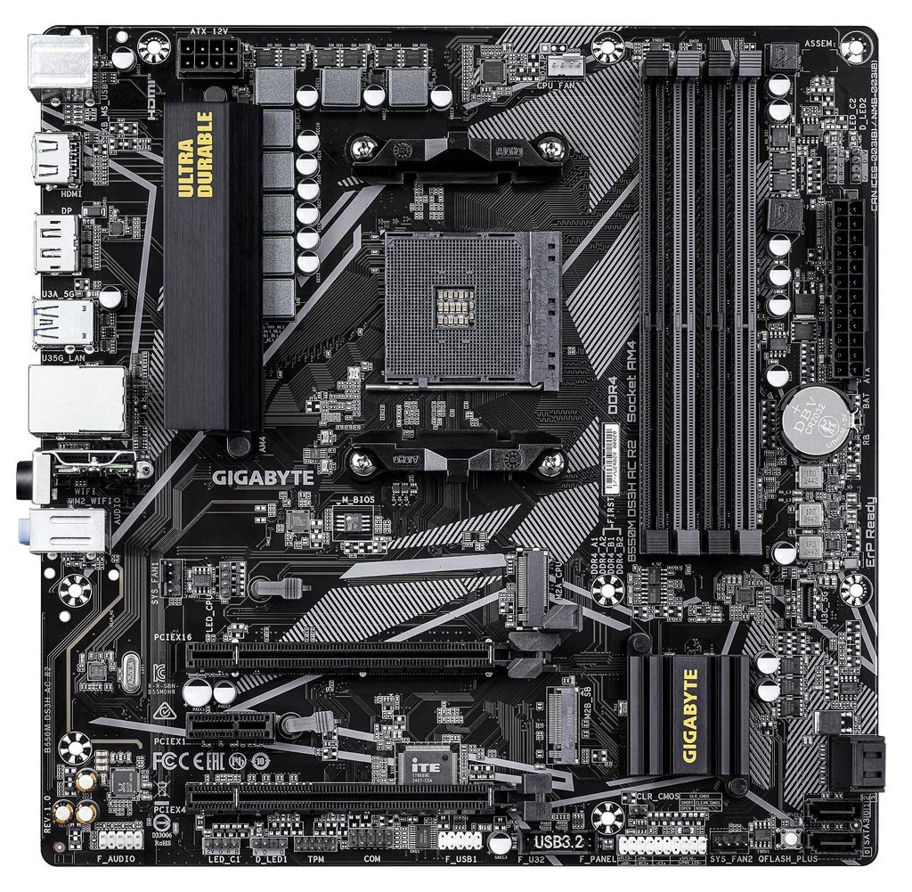 Gigabyte B550M DS3H AC R2            (B550,AM4,mATX,DDR4) Produktbild 