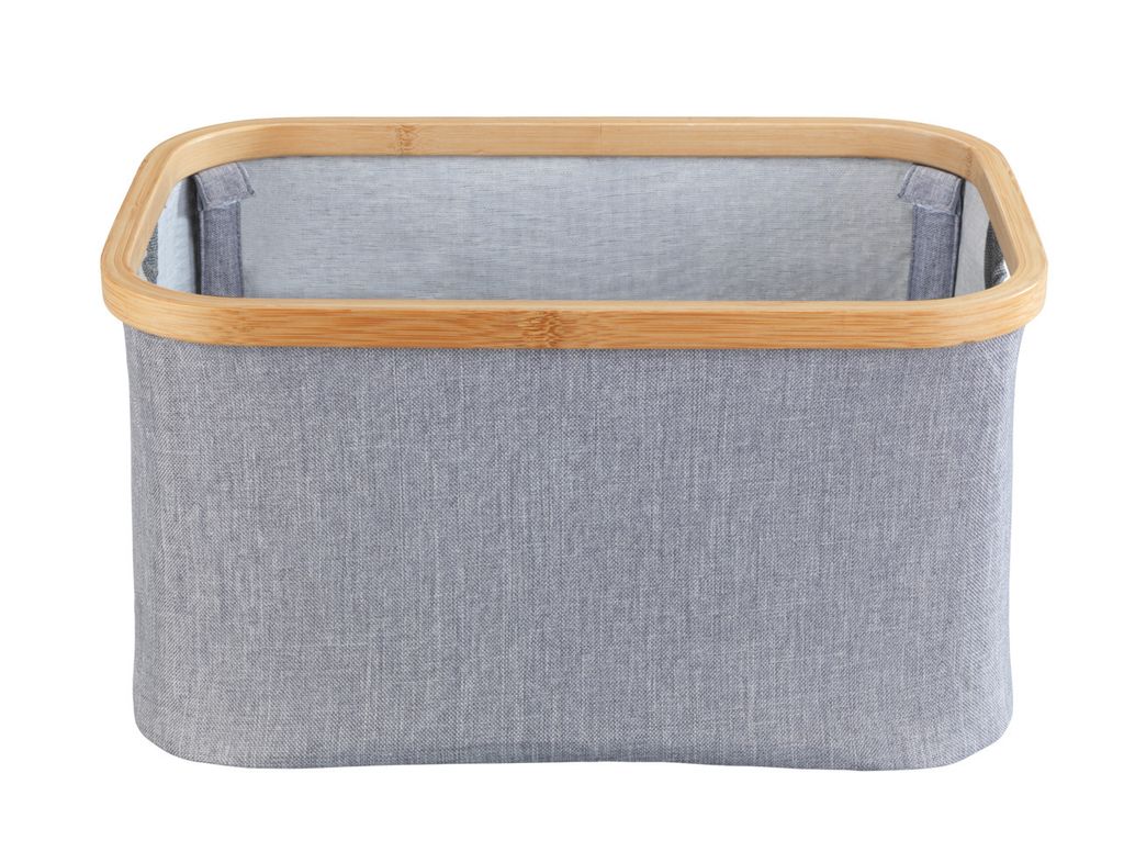 WENKO Aufbewahrungs Korb Faltbox Bahari faltbar Box mit Bambus 38x26x20cm 20 L