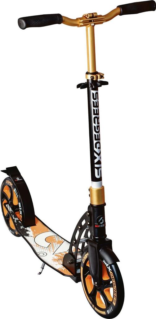 SIX DEGREES Aluminium Scooter mit Klappmechanismus und Produktbild 