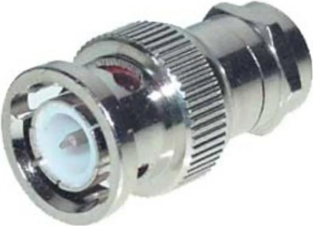 S/CONN 85331 Adaptateur F mâle vers BNC mâle pour câble coaxial vidéo