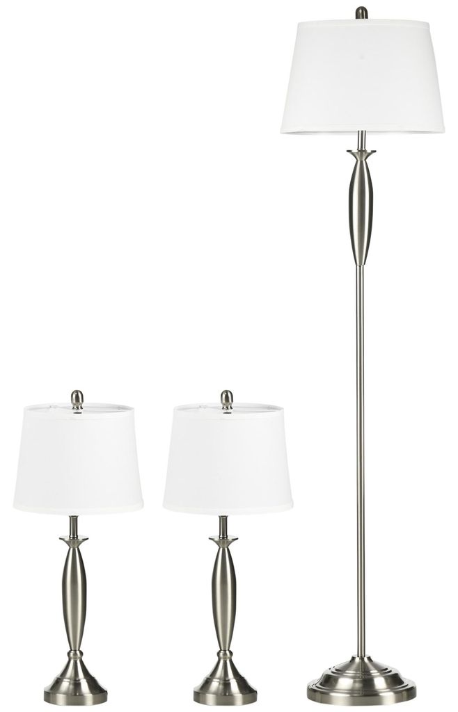 HOMCOM 3-teiliges Leuchten-Set inkl.1 Stehleuchte, 2 Produktbild 