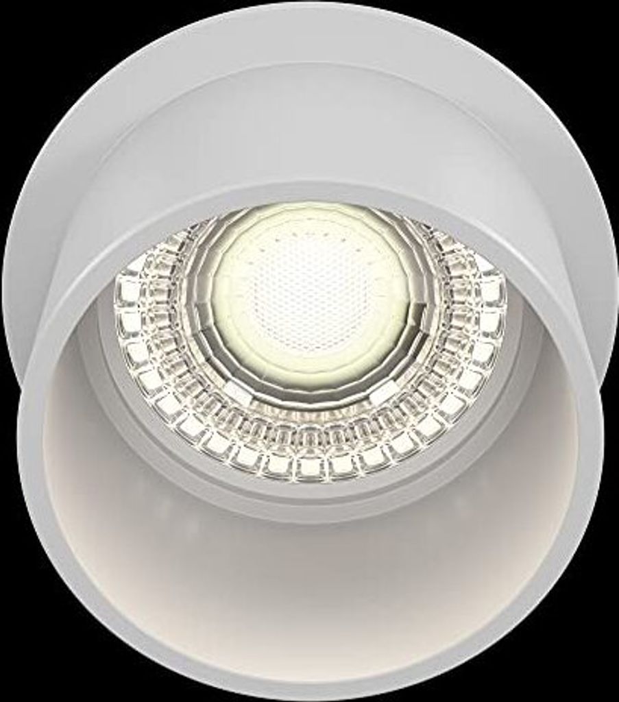 Maytoni Reif Spot Einbauleuchte DL050-01W - Strahler mit Basic Design 1xGU10, Weiß, aus Aluminum, 50 W, IP20 exkl. Leuchtmittel