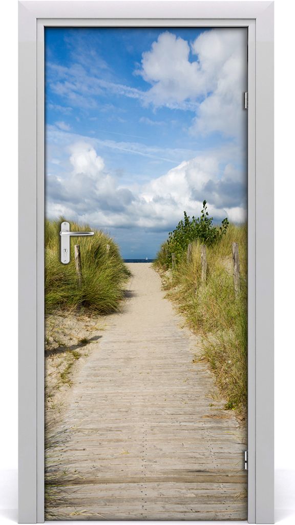 Tulup Türaufkleber 85x205 cm Dekorative Aufkleber Selbstklebend Wasserdichte Tapete Abnehmbar Schlafzimmer Wohnzimmer Wohnkultur - Weg zum Strand