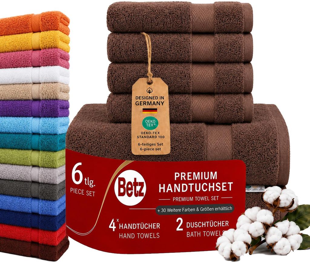 Betz 6er Handtuch Set Premium – 4 Handtücher 50x100 cm – 2 Produktbild 
