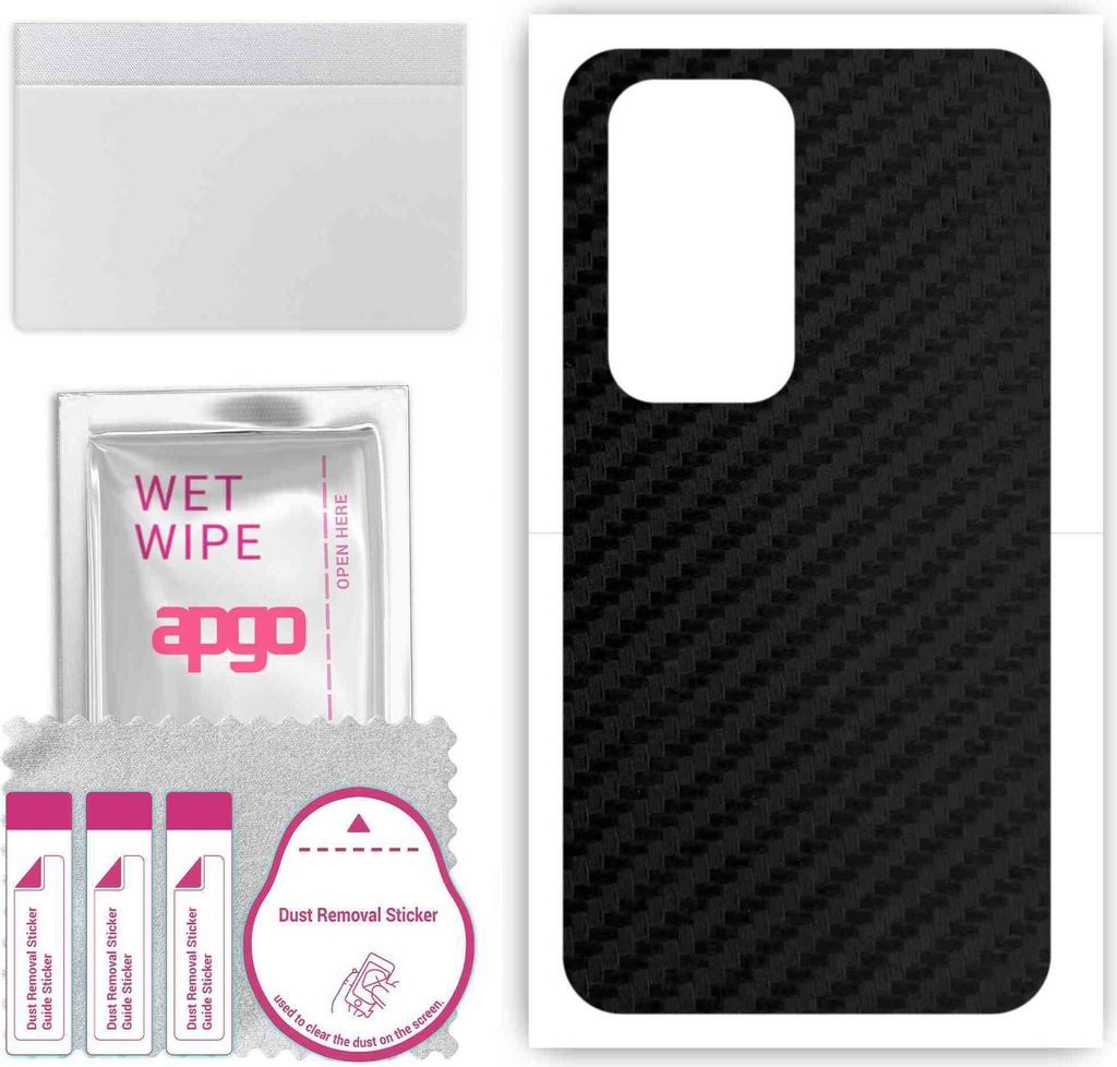 apgo Rückseite Schutzfolie, Skin, kompatibel mit Oppo Find N2, Hinten Displayschutzfolie aus Vinylfolie, kratzfest, einfache Montage - Schwarzer K...