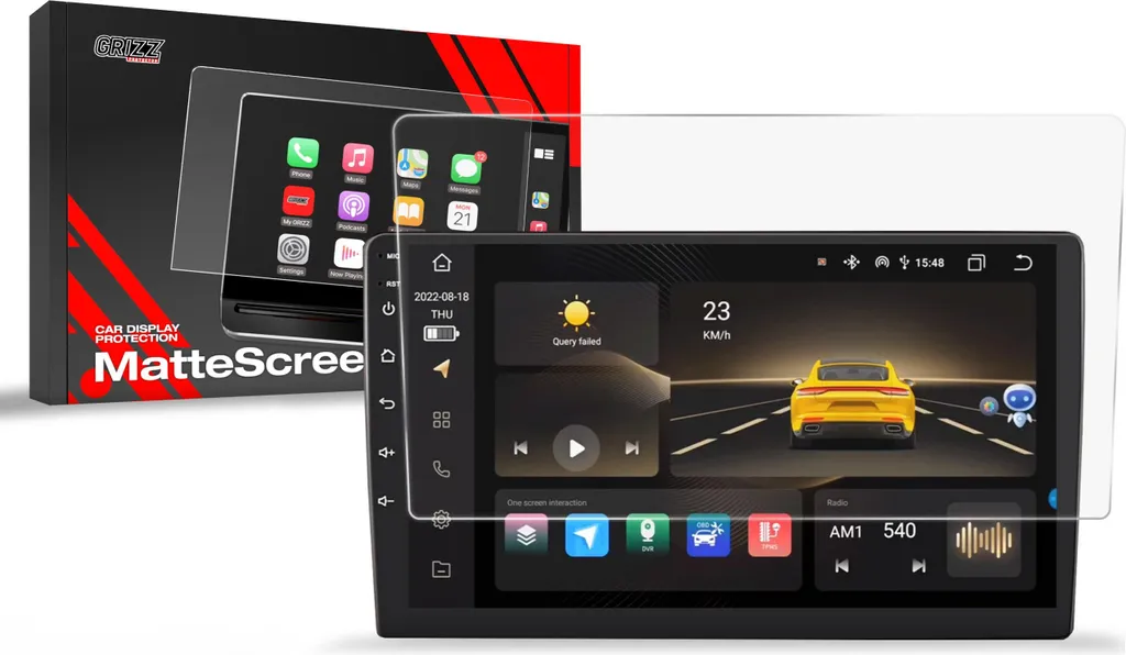 Film Écran Mat Grizz Protector pour Autoradio Android - Protection Écran