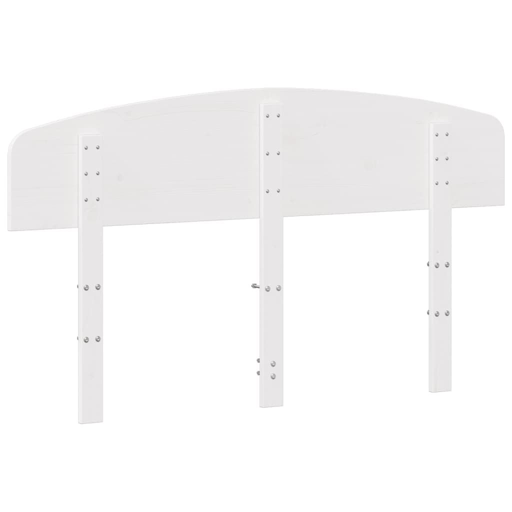 vidaXL Kopfteil Weiß 150 cm Massivholz Kiefer