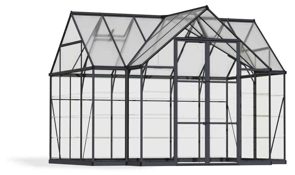 Serre de jardin 10.1m² gris - Palram - 702422 - victory Image du produit 
