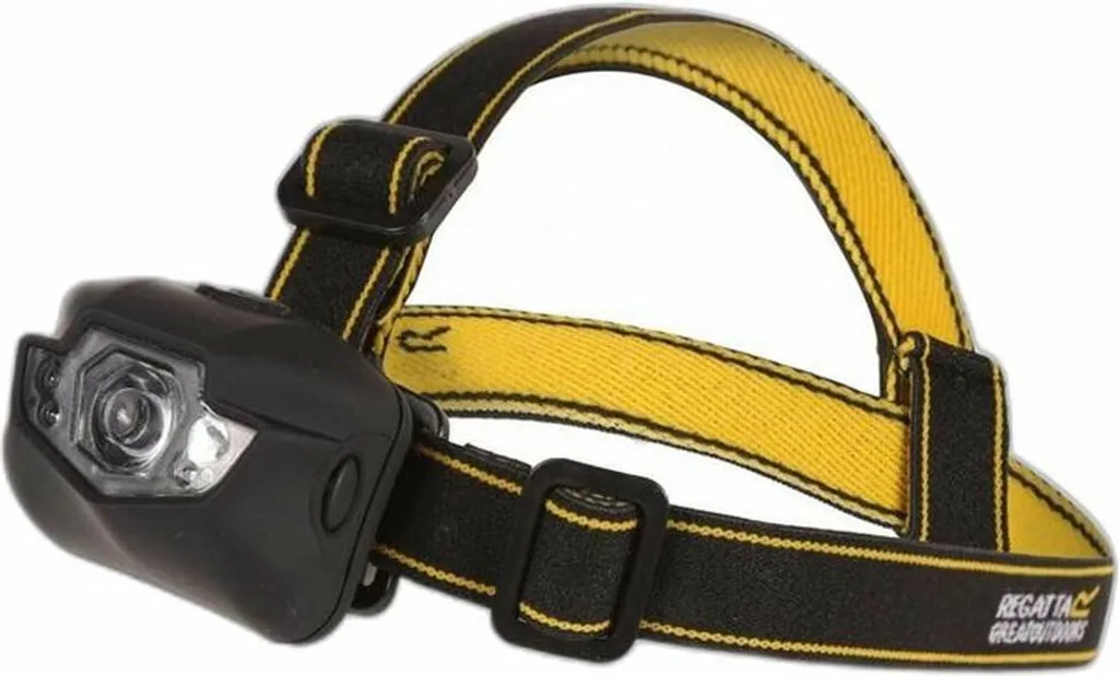 Lampe Frontale Noire pour Randonnée Nocturne et Bivouac Regatta 5 LED