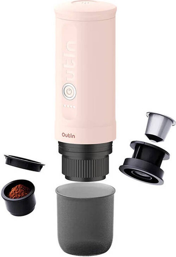 Outin Nano 7500 mAh tragbare Kaffeemaschine (Pink) - BCRF Produktbild 