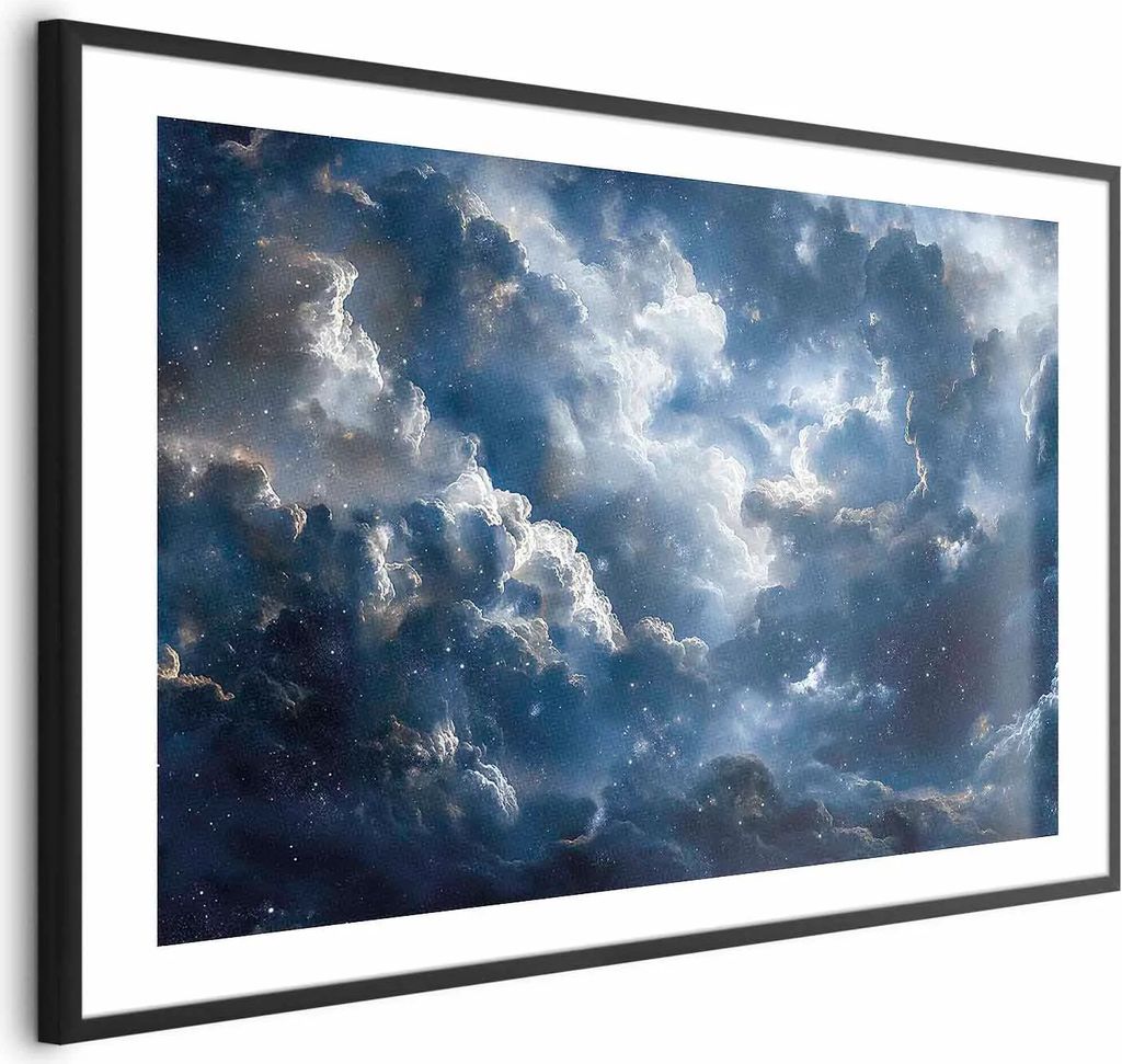 Posterpapier Poster - Astronomical Wonders: Clouds and Stars in Harmonious Union 30x21 cm Muster b-H-10057-ao-a
