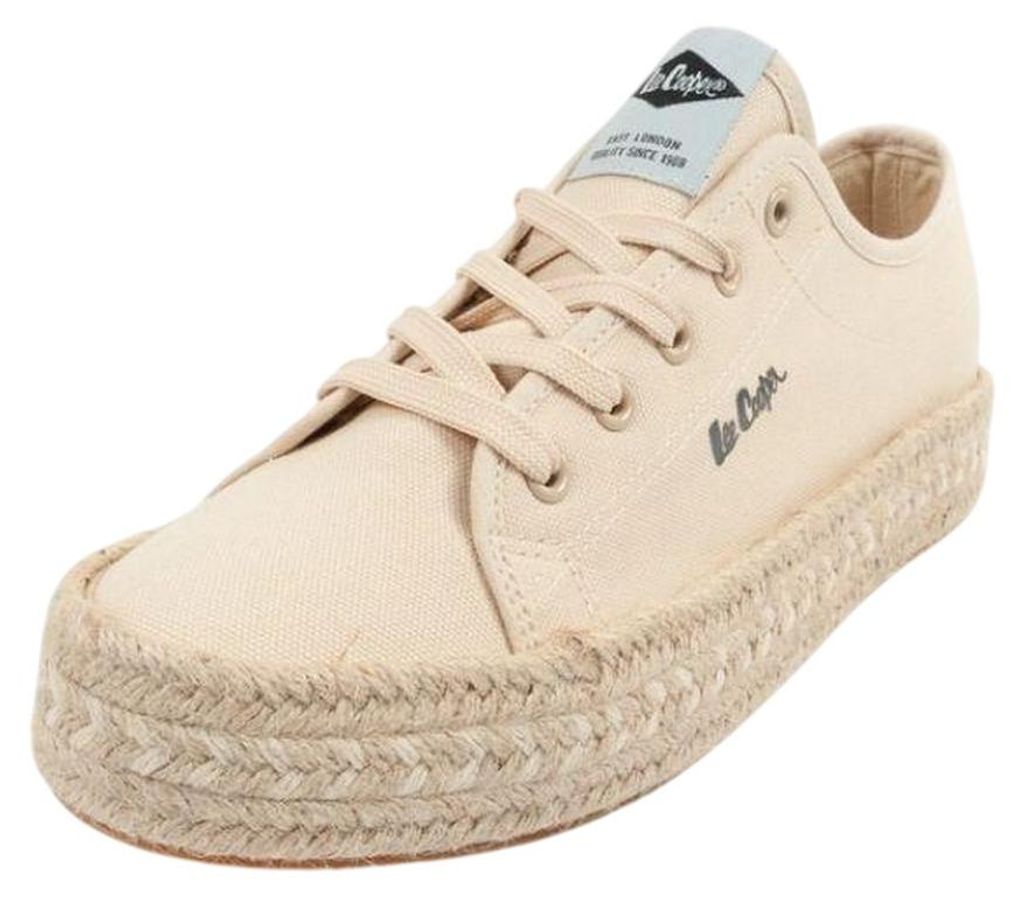 Lee Cooper - geflochten Sneaker für Damen, Jute PP10777 (38 EU) (Beige)