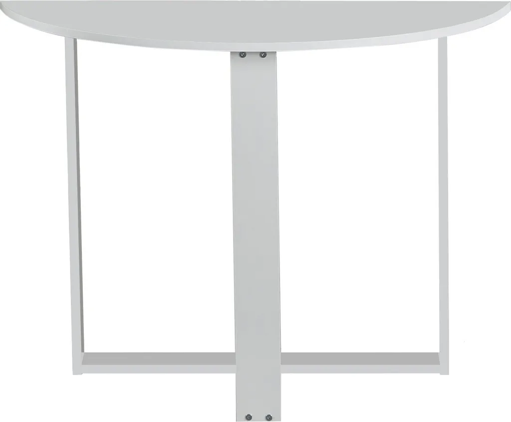 Bureau Compact Blanc Brillant 106 cm Skye Decor pour Petit Espace Studio - 5