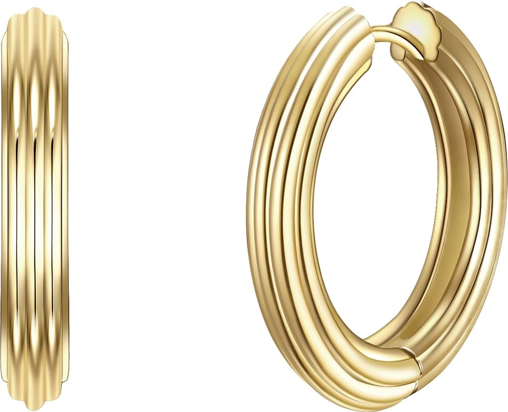 Creolen Sterling Silber gelbgold