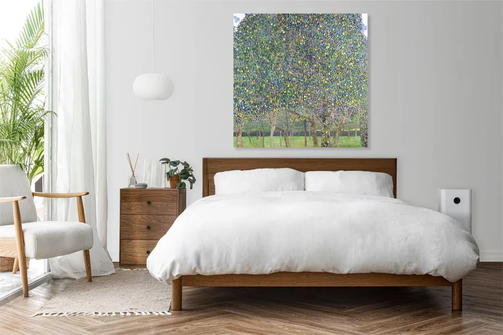 Quadro Klimt Pear Tree 70x70 cm Vintage - Must-Have per Salotto - 3
