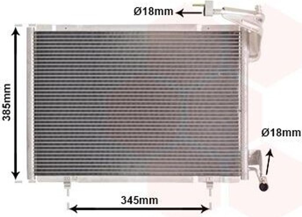 VAN WEZEL 18015718 Kondensator Klimaanlage Klimakondensator für FORD ECOSPORT