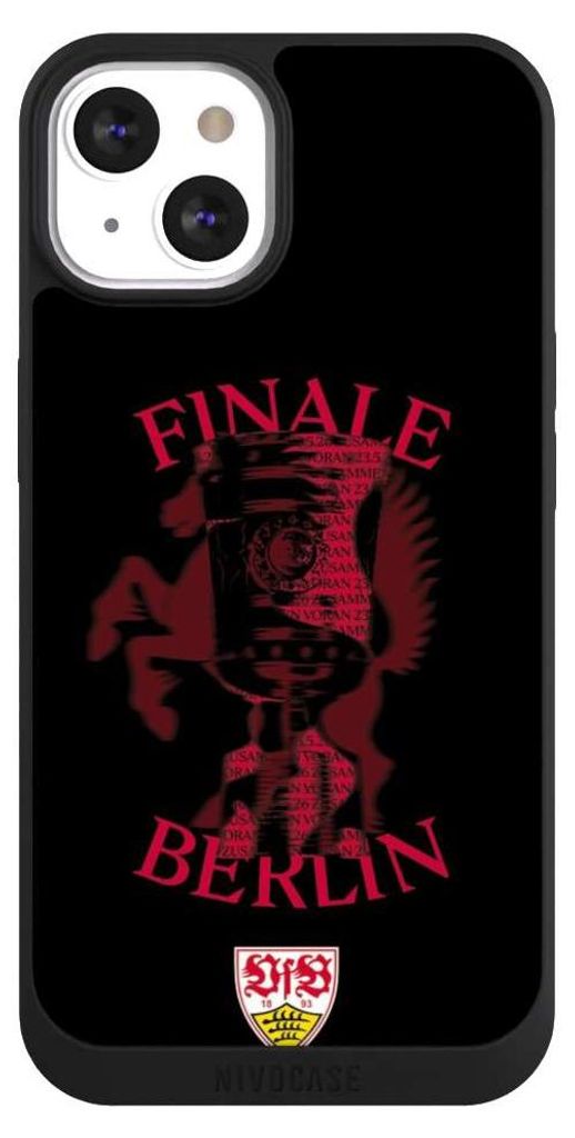 NIVOCASE Handyhülle für Apple iPhone 13 Hülle NIVOpure Case Schwarz Offizielles Lizenzprodukt VfB Stuttgart DFB Pokalfinale 2026