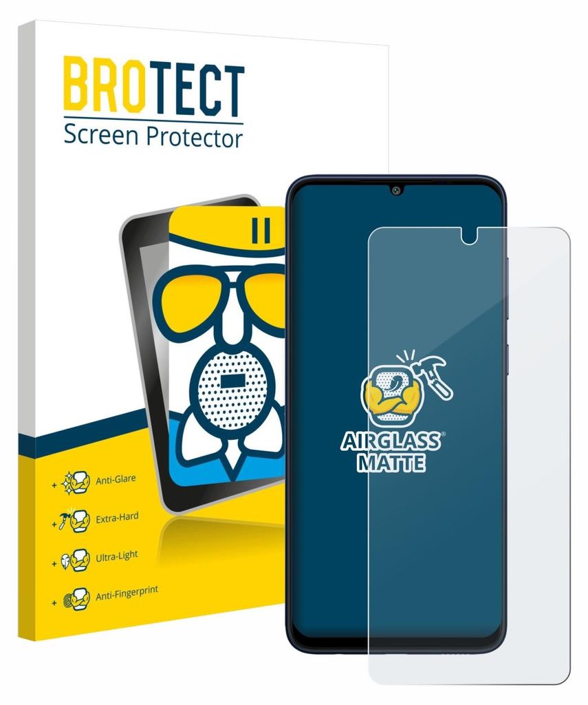 BROTECT Entspiegelungs Schutzglas für Samsung Galaxy F05 Schutzfolie Panzer Folie Glas Display Schutz matt