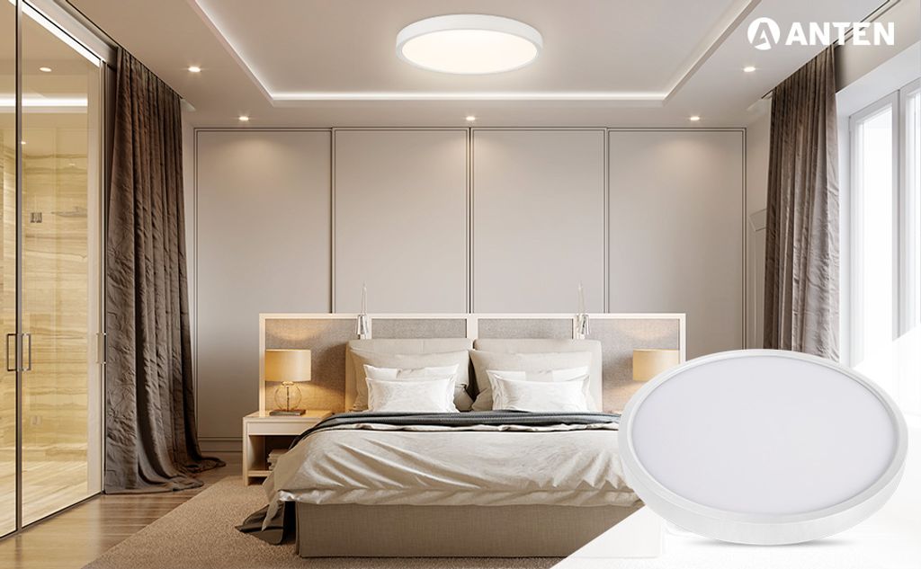 Ultraslim Led Deckenlampe Deckenleuchte Dimmbar mit FB Wohnzimmer Lampen 20-72W 