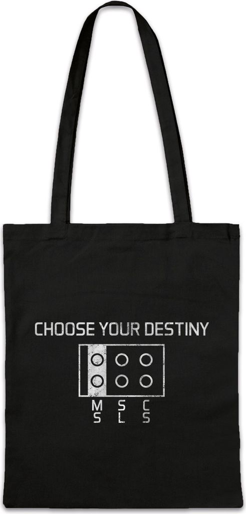 Urban Backwoods Choose Your Destiny, Stofftasche, Farbe: Schwarz