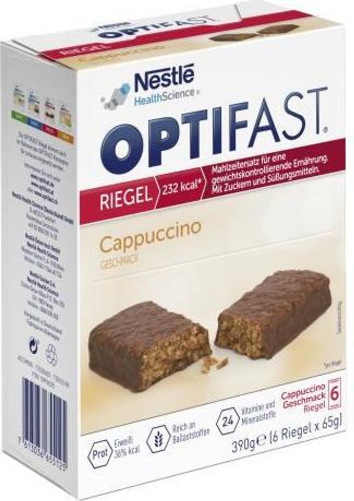 Optifast Riegel Cappuccino 6X65 g